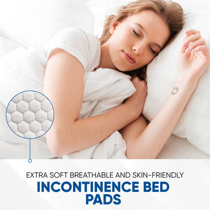 Premium Incontinence Bed Pads: 60x90 cm, Provides Soft Feel, (Qty: 100)