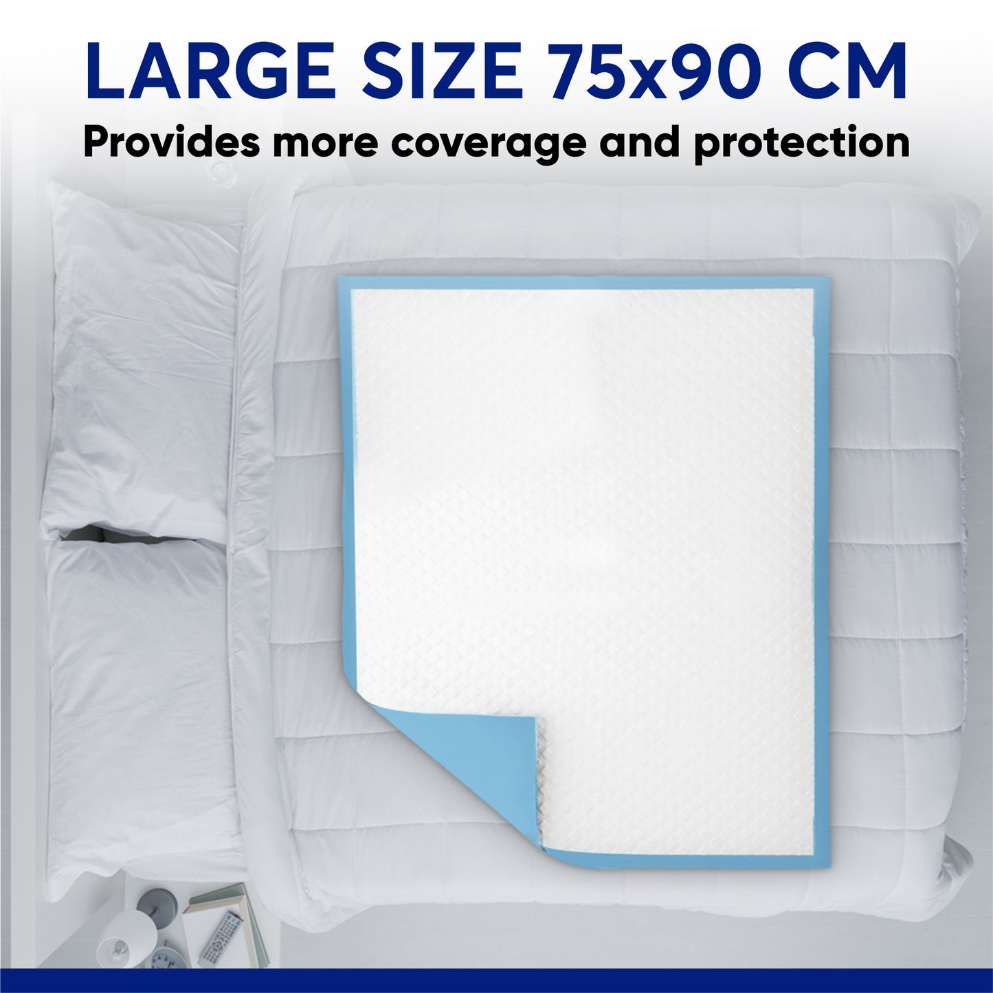 Incontinence Bed Pads 75x90 cm (Qty: 105)