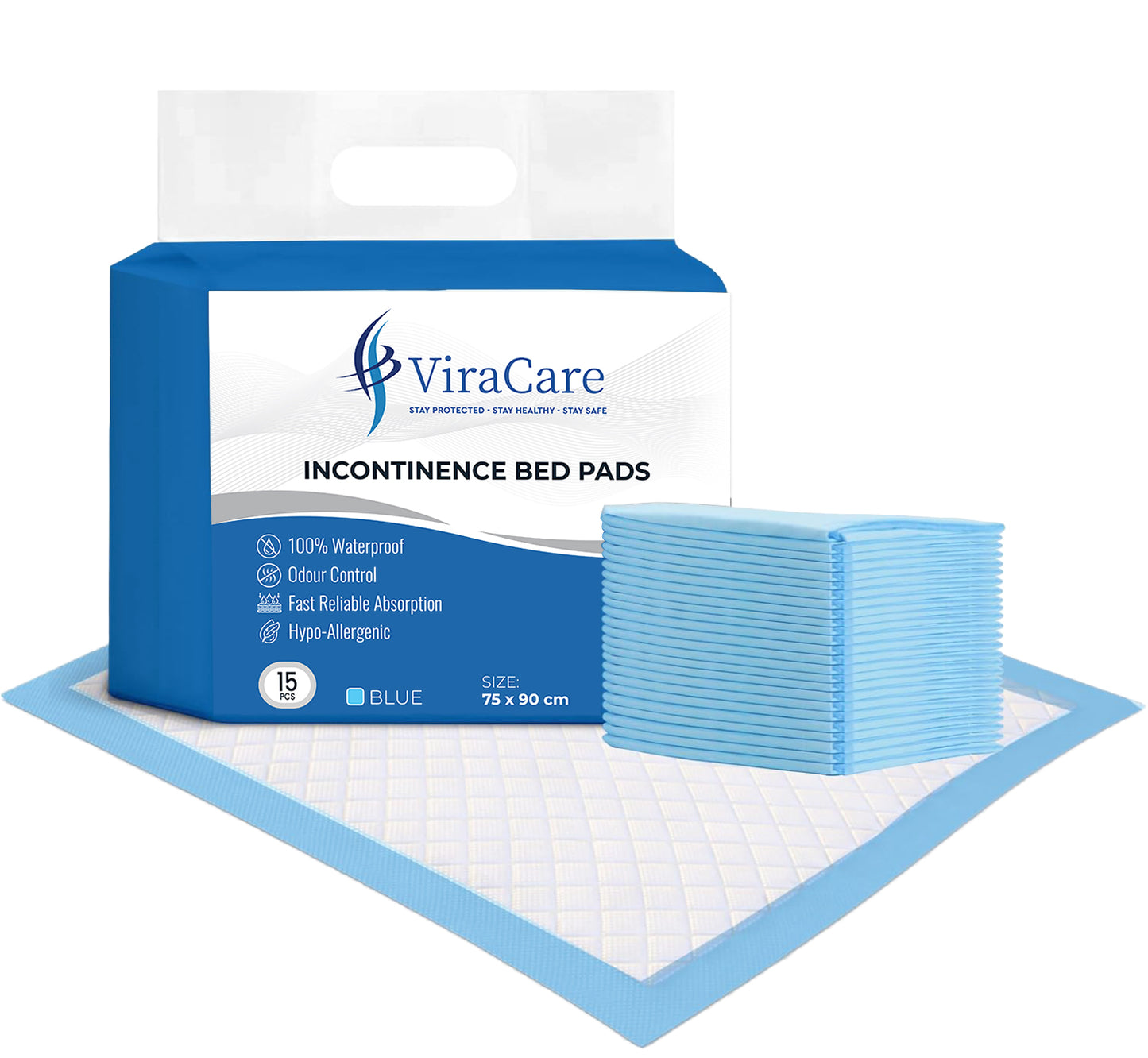 Incontinence Bed Pads 75x90 cm (Qty: 105)