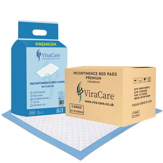 Premium Incontinence Bed Pads 150x80 cm (Qty: 100)