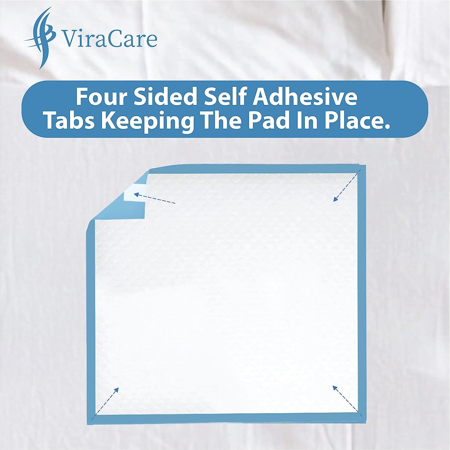 Incontinence Bed Pads: 60x60 cm, Elderly and Disabled, (Qty: 30)