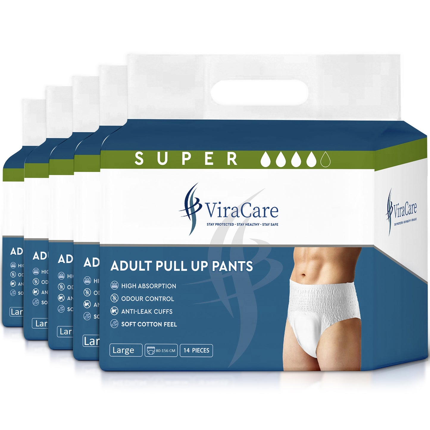 Adult Pull Ups Super Absorbent, Unisex, (Qty: 70)