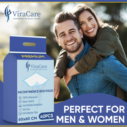 Premium Incontinence Bed Pads 60x60 cm (Qty: 200)