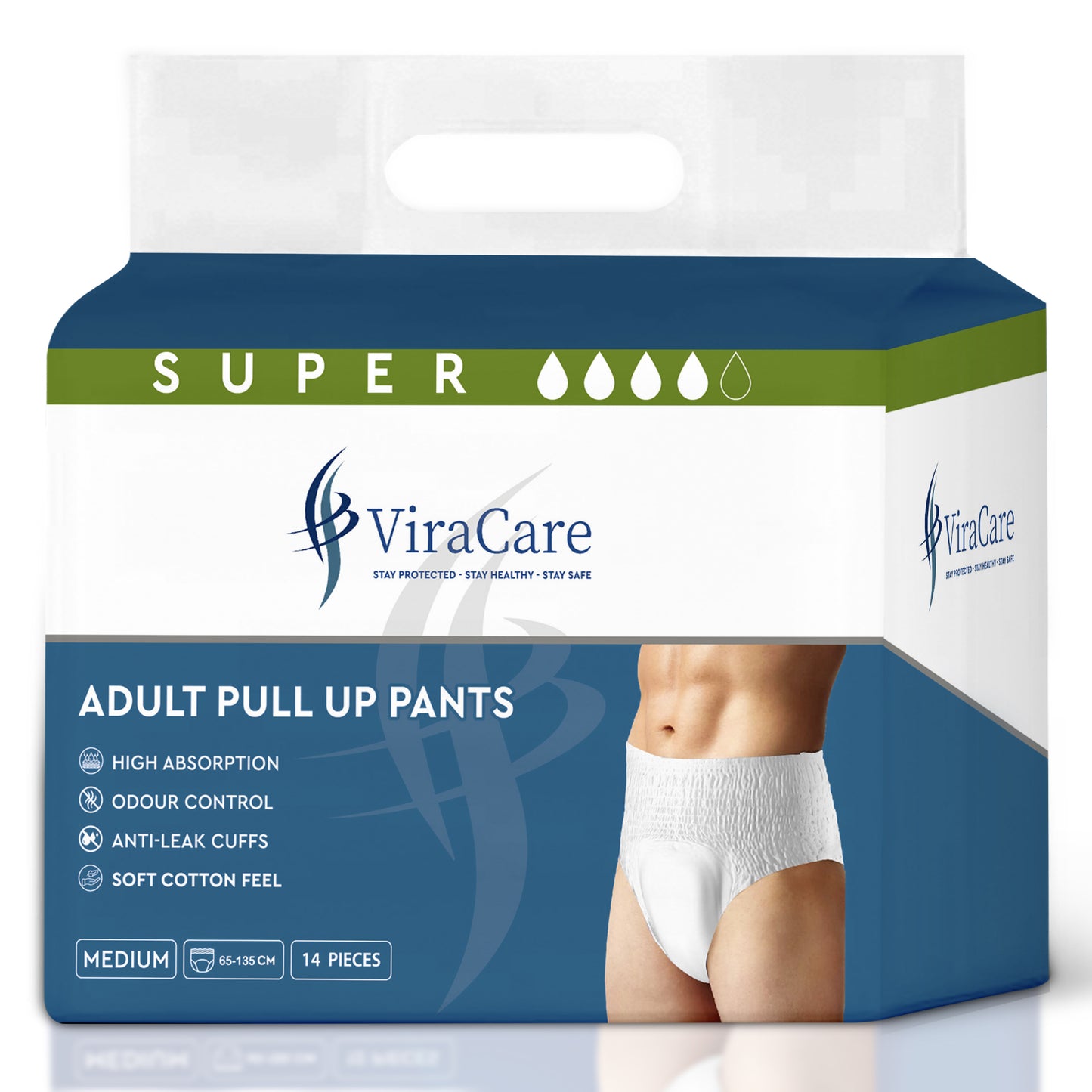 Adult Pull Ups Super Absorbent, Unisex, (Qty: 14)