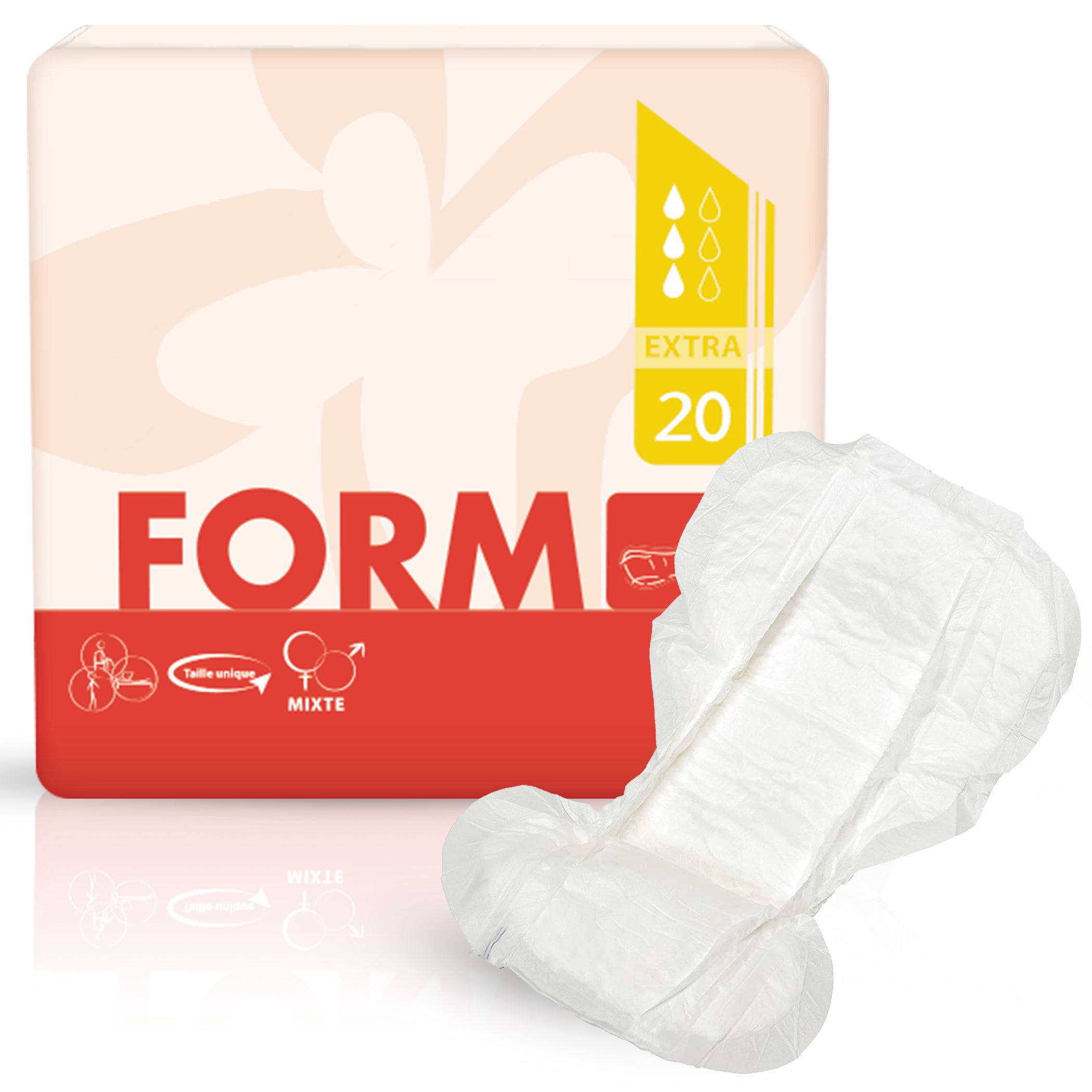 Incontinence Shaped Pads Form: Super Absorbent, (Qty: 20) – ViraCare