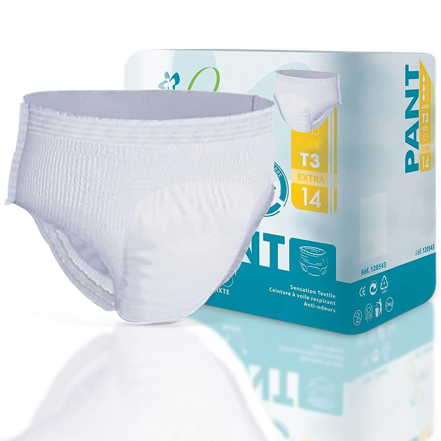 Adult Diapers Extra: Breathable, Unisex, (Qty: 14)