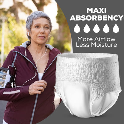 Adult Pull Ups Maxi Absorbent, Unisex, (Qty: 28)