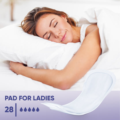 Lady Pads Maxi: Super Absorbent, Discreet, (Qty: 84)