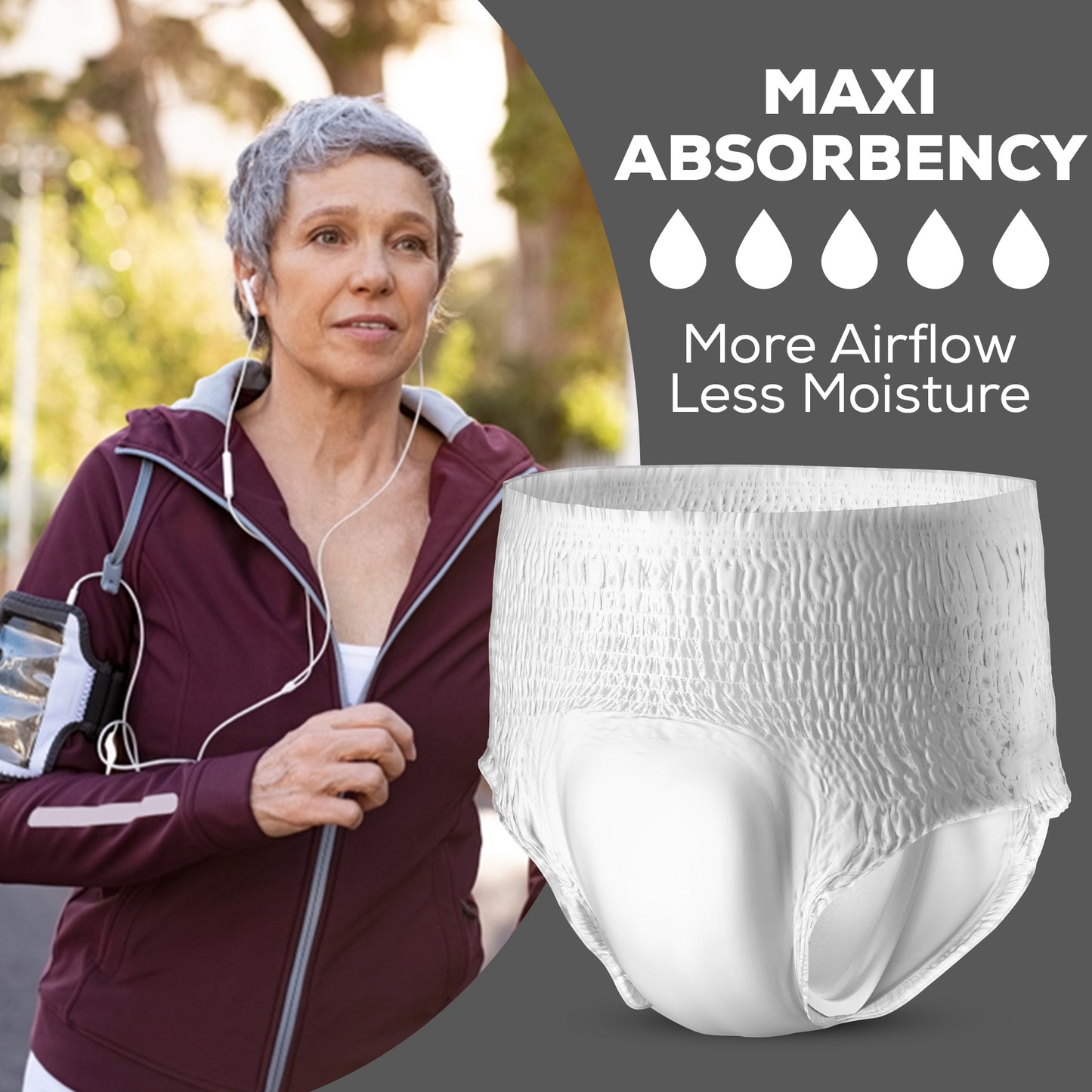 Adult Pull Ups Maxi Absorbent, Unisex, (Qty: 56)