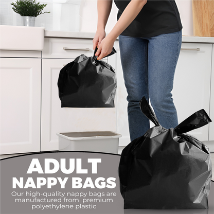 Adult Nappy Bags, Nappy Disposal Bags, (100 Pack)